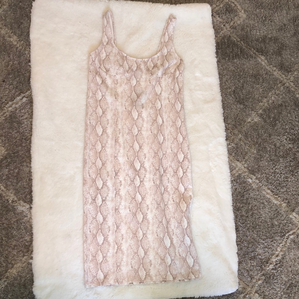 Forever 21 snake skin print dress